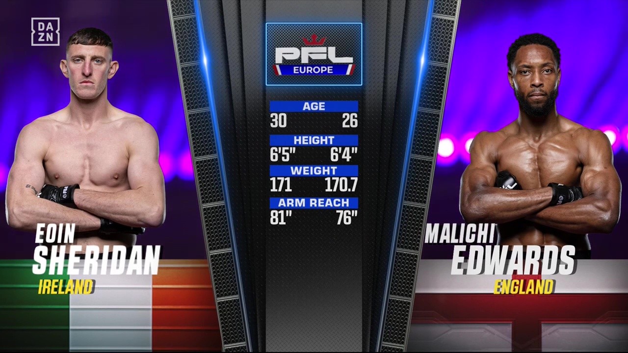 PFL Europe 2025 - Eoin Sheridan vs Malichi Edwards - May 10, 2025