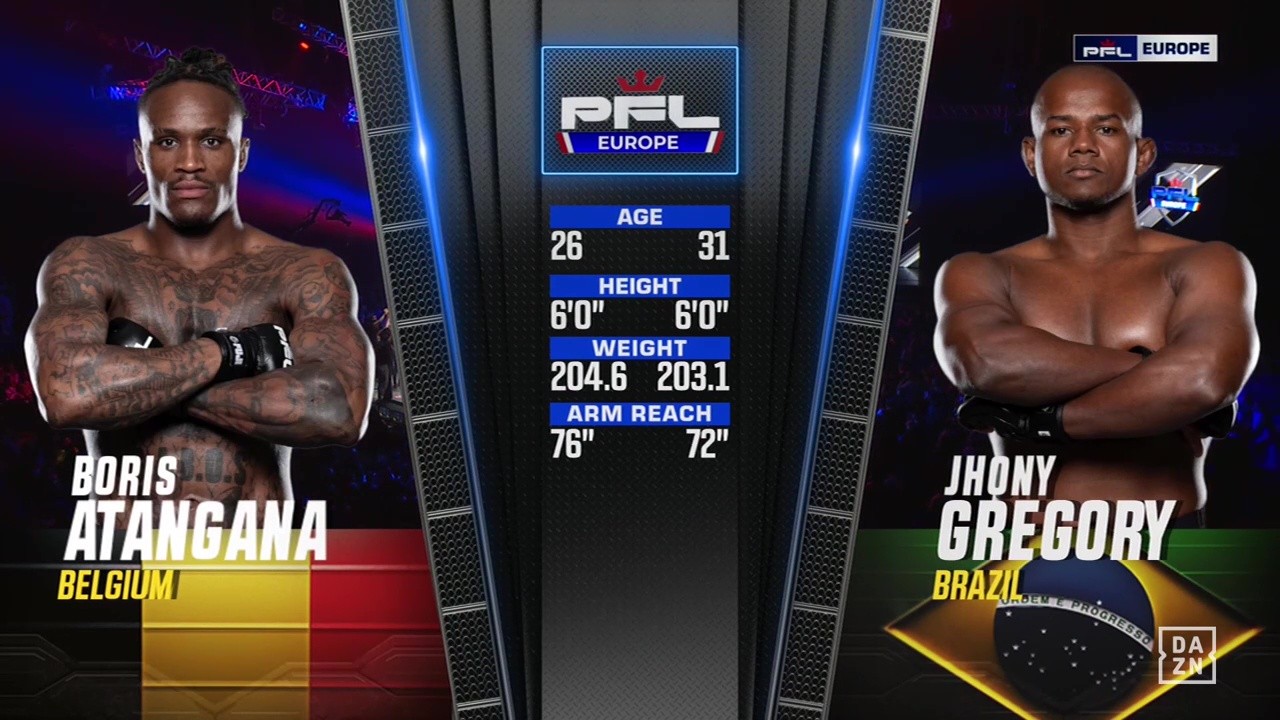 PFL Europe 3 - Boris Mbarga Atangana vs Jhony Gregory - September 26, 2025