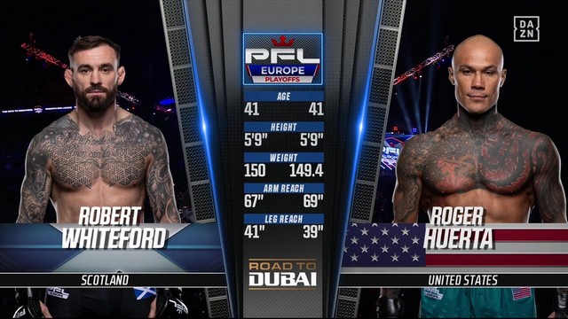 PFL Europe 3 - Robert Whiteford vs Roger Huerta - September 28, 2024