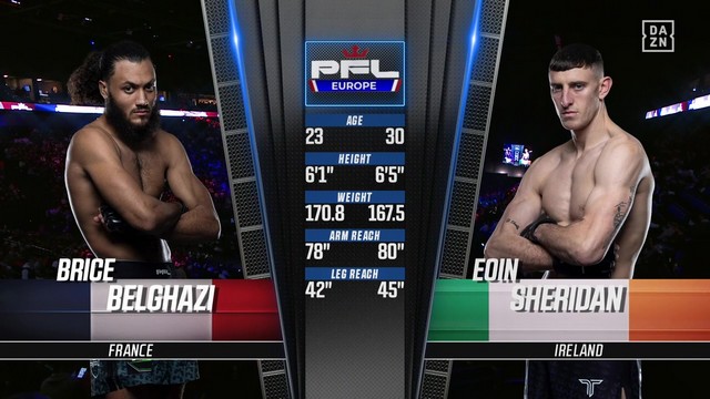 PFL Europe 4 - Eoin Sheridan vs Brice Belghazi - December 14, 2024