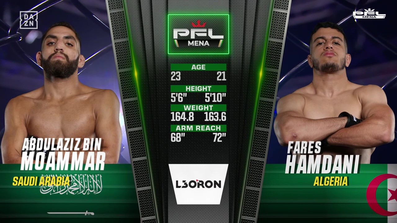 PFL MENA 2025 - Abdulaziz Bin Moammar vs Fares Hamdani - May 9, 2025