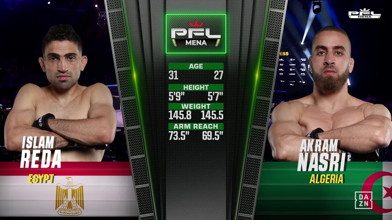 PFL MENA 2025 - Islam Reda vs Akram Nasri - May 9, 2025