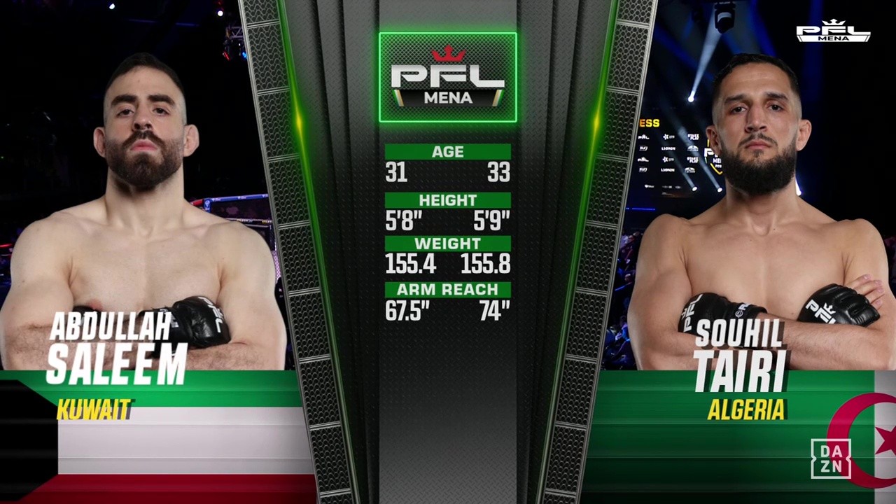 PFL MENA 2025 - Souhil Tairi vs Abdullah Saleem - May 9, 2025