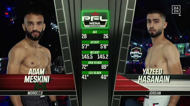 PFL MENA 3 - Adam Meskini vs Yazeed Hasanain - September 20, 2024