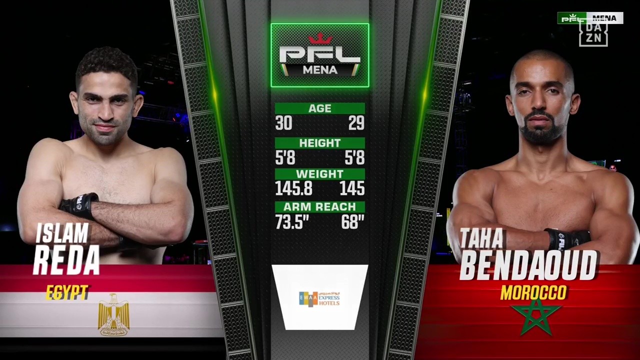 PFL MENA 3 - Islam Reda vs Taha Bendaoud - September 27, 2025