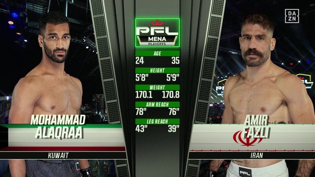 PFL MENA 3 - Mohammad Alaqraa vs Amir Fazli - September 20, 2024