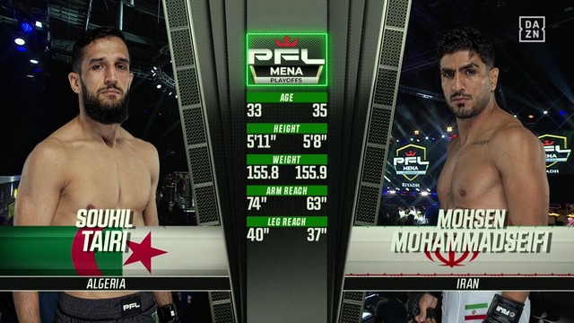 PFL MENA 3 - Mohsen Mohammadseifi vs Souhil Tairi - September 20, 2024