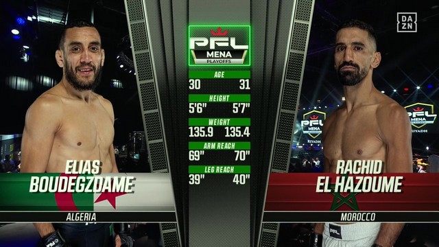 PFL MENA 3 - Rachid Haz vs Elias Boudegzdame - September 20, 2024