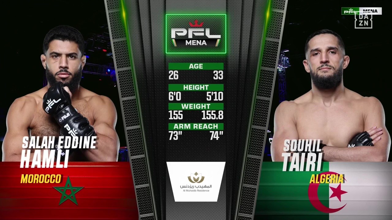 PFL MENA 3 - Salah Eddine Hamli vs Souhil Tairi - September 27, 2025