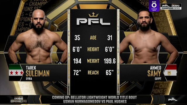 PFL Road to Dubai Champions Series - Ahmed Sami vs Tarek Suleiman - January 25, 2025