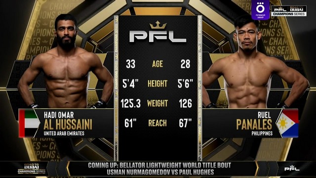 PFL Road to Dubai Champions Series - Hadi Omar Al Hussaini vs Ruel Pañales - January 25, 2025