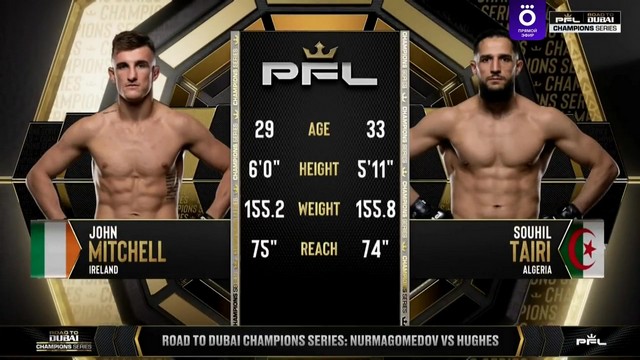 PFL Road to Dubai Champions Series - John Mitchell vs Souhil Tairi - January 25, 2025