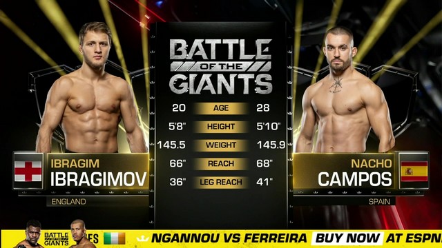 PFL Super Fights - Ibragim Ibragimov vs Nacho Campos - October 19, 2024