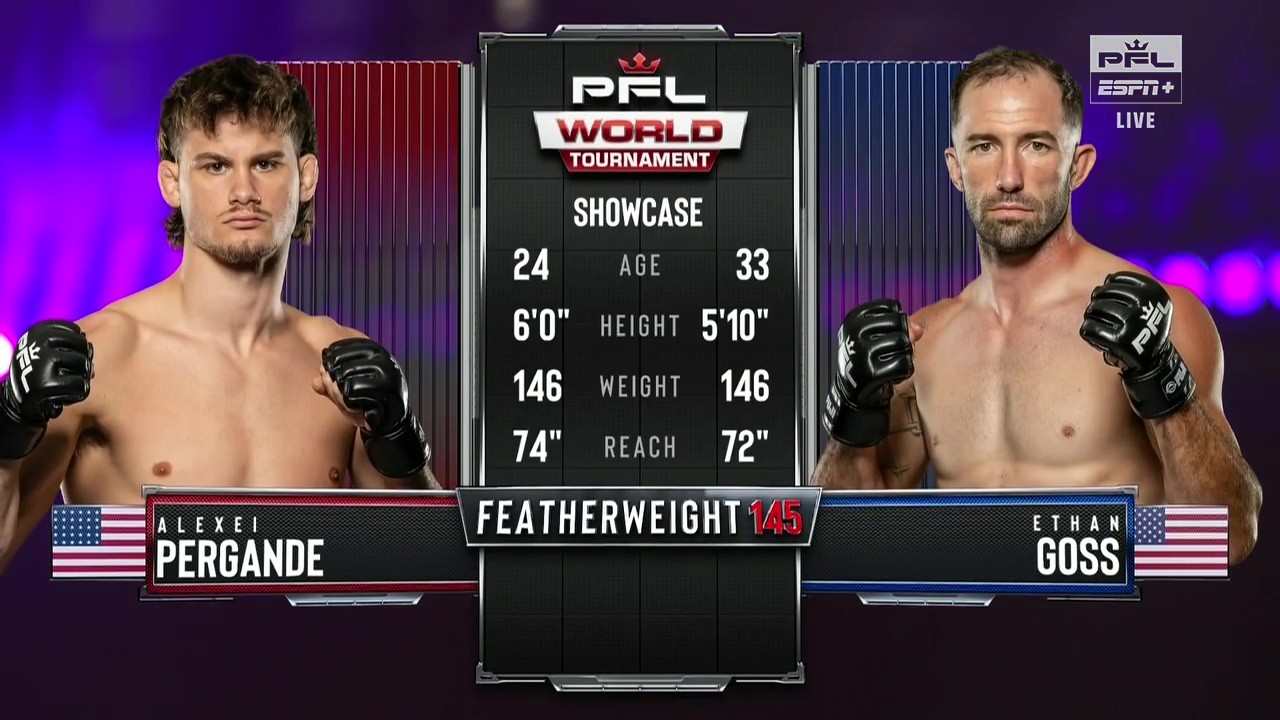PFL World Tournament 10 - Alexei Pergande vs Ethan Goss - August 21, 2025