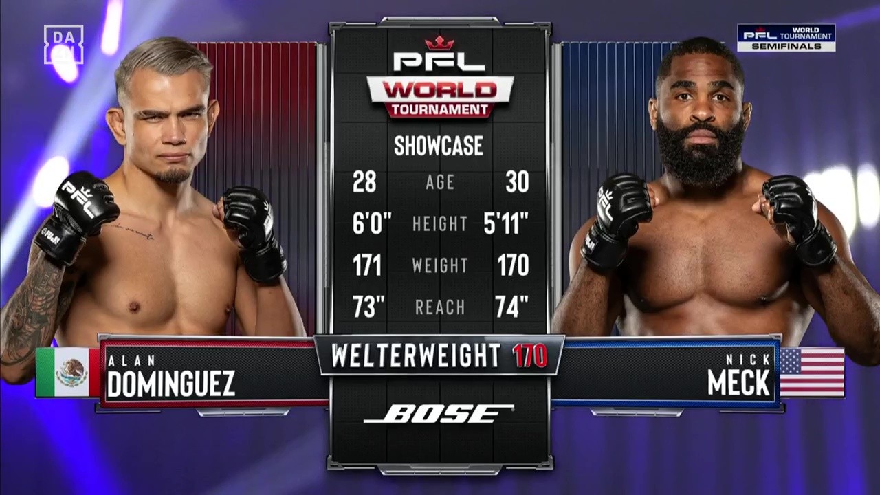 PFL World Tournament 6 - Alan Dominguez vs Nick Meck - June 20, 2025