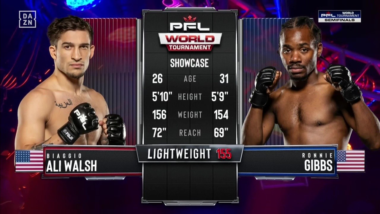 PFL World Tournament 7 - Biaggio Ali Walsh vs Ronnie Gibbs - June 27, 2025