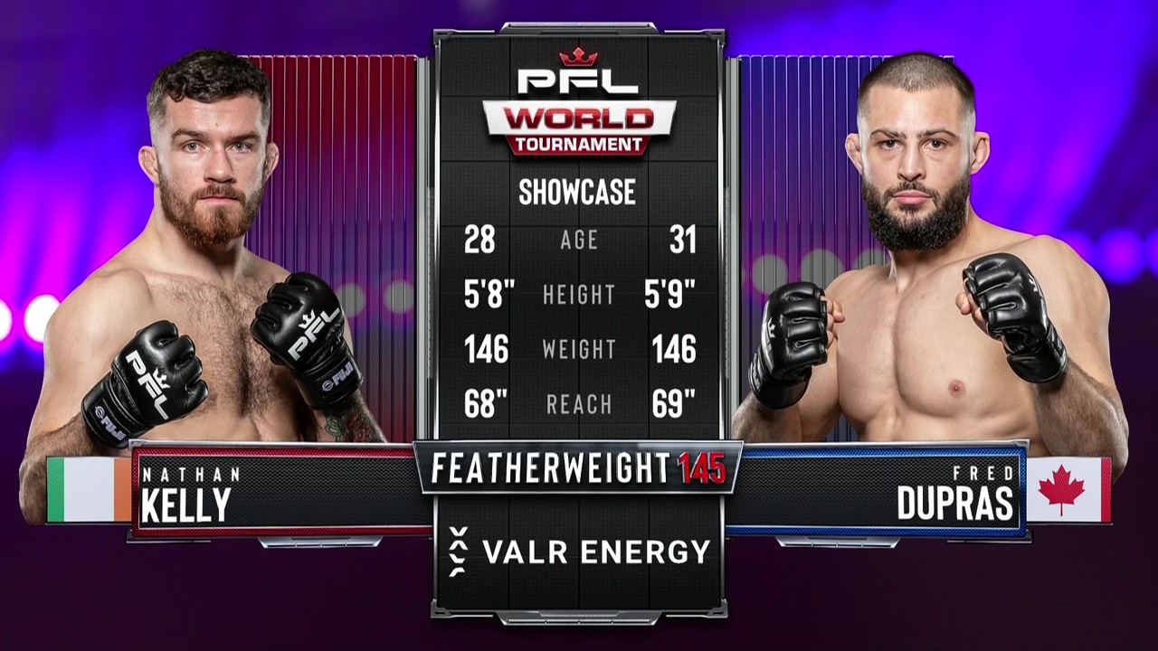 PFL World Tournament 8 - Nathan Kelly vs Fred Dupras - August 1, 2025