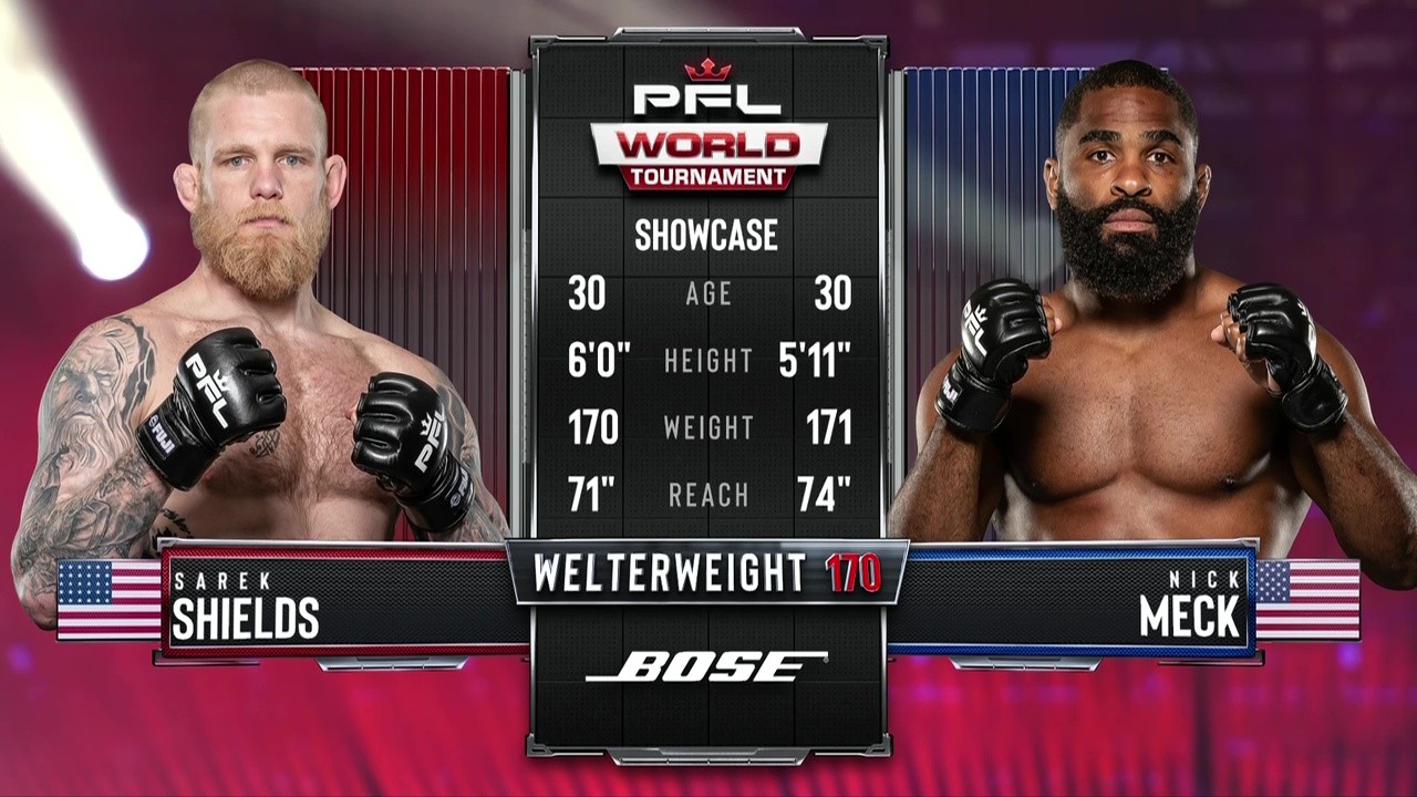 PFL World Tournament 8 - Sarek Shields vs Nick Meck - August 1, 2025