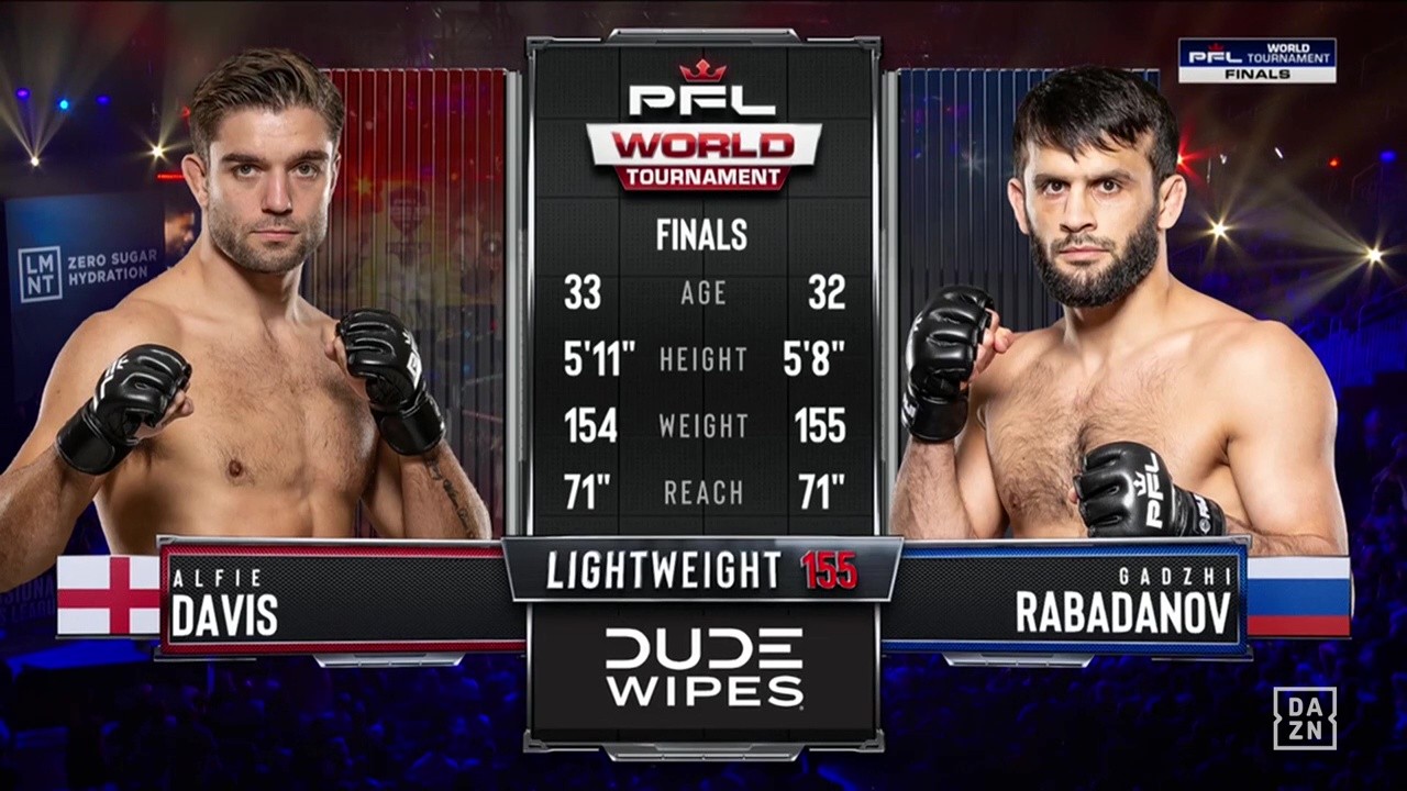 PFL World Tournament 9 - Alfie Davis vs Gadzhi Rabadanov - August 15, 2025