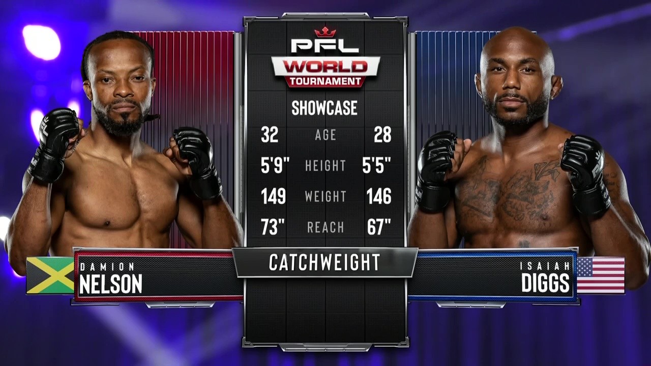 PFL World Tournament 9 - Damion Nelson vs Isaiah Diggs - August 15, 2025