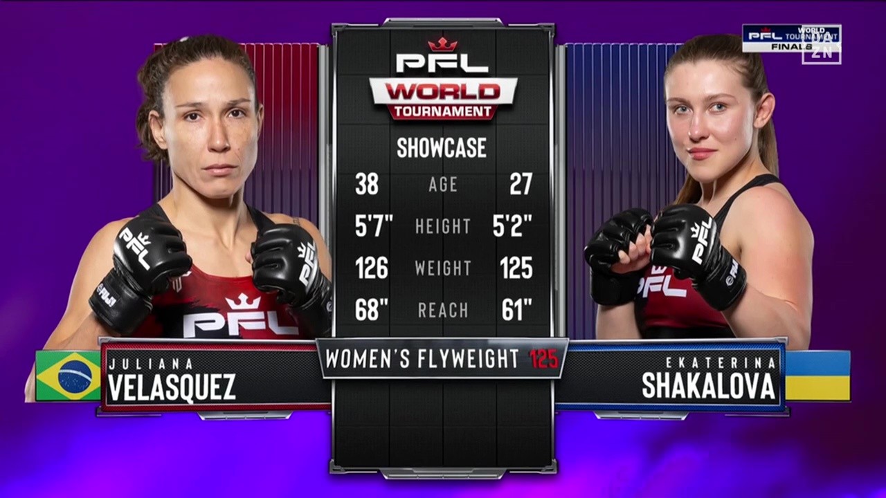 PFL World Tournament 9 - Juliana Velasquez vs Ekaterina Shakalova - August 15, 2025