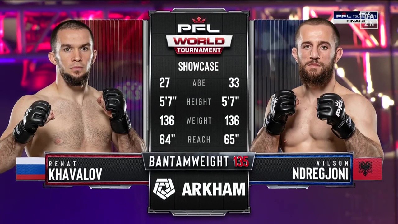PFL World Tournament 9 - Renat Khavalov vs Vilson Ndregjoni - August 15, 2025