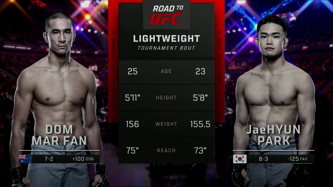 Road to UFC - Dom Mar Fan vs Jae Hyun Park - August 22, 2025