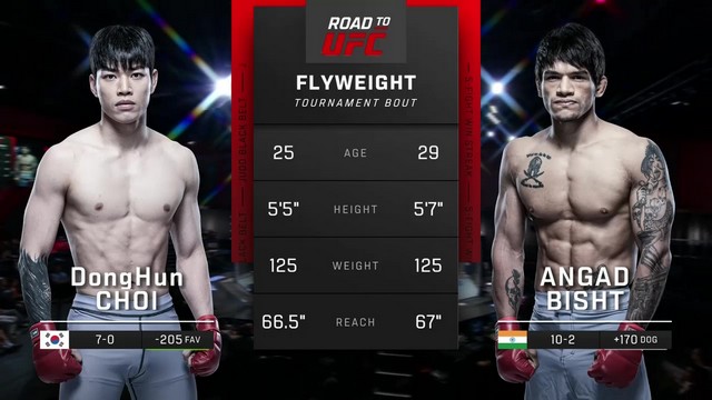 Road to UFC - Dong Hoon Choi vs Angad Bisht - August 23, 2024