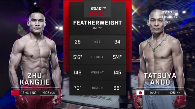 Road to UFC - Kangjie Zhu vs Tatsuya Ando - May 17, 2024