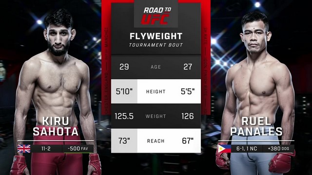 Road to UFC - Kiru Singh Sahota vs Ruel Pañales - August 23, 2024