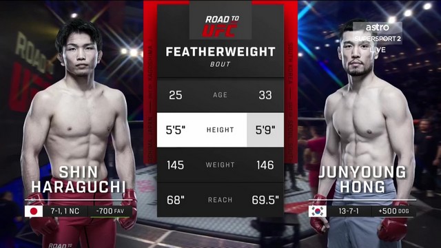 Road to UFC - Shin Haraguchi vs Jun Young Hong - May 17, 2024