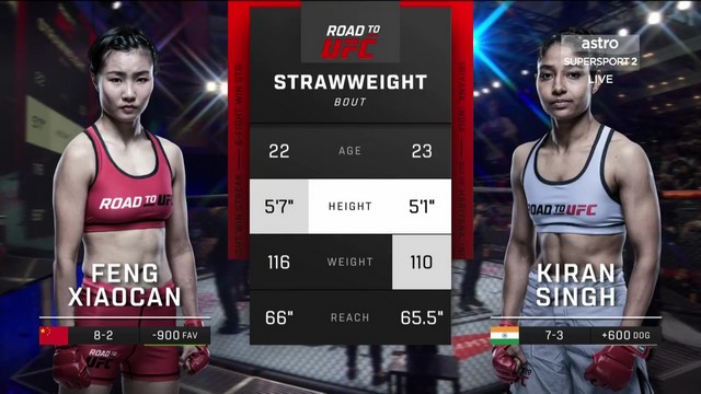 Road to UFC - Xiaocan Feng vs Kiran Singh - May 17, 2024