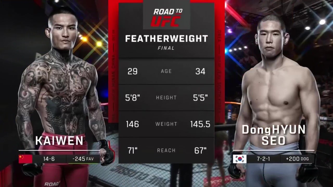 Road to UFC Shanghai Episode 2 - Kaiwen Li vs Dong Hyun Seo - May 22, 2025