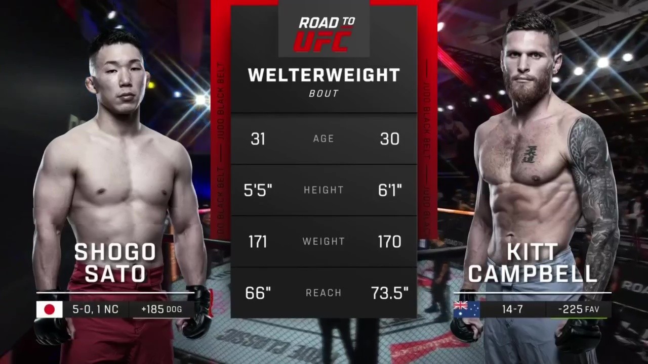 Road to UFC Shanghai Episode 3 - Kitt Campbell vs Shogo Sato - May 23, 2025