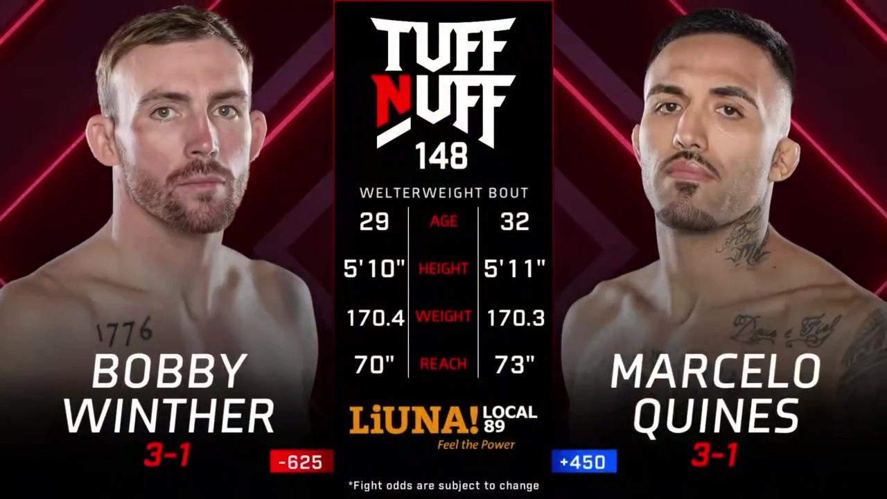 Tuff-N-Uff 148 - Bobby Winther vs Marcelo Quines - September 26, 2025