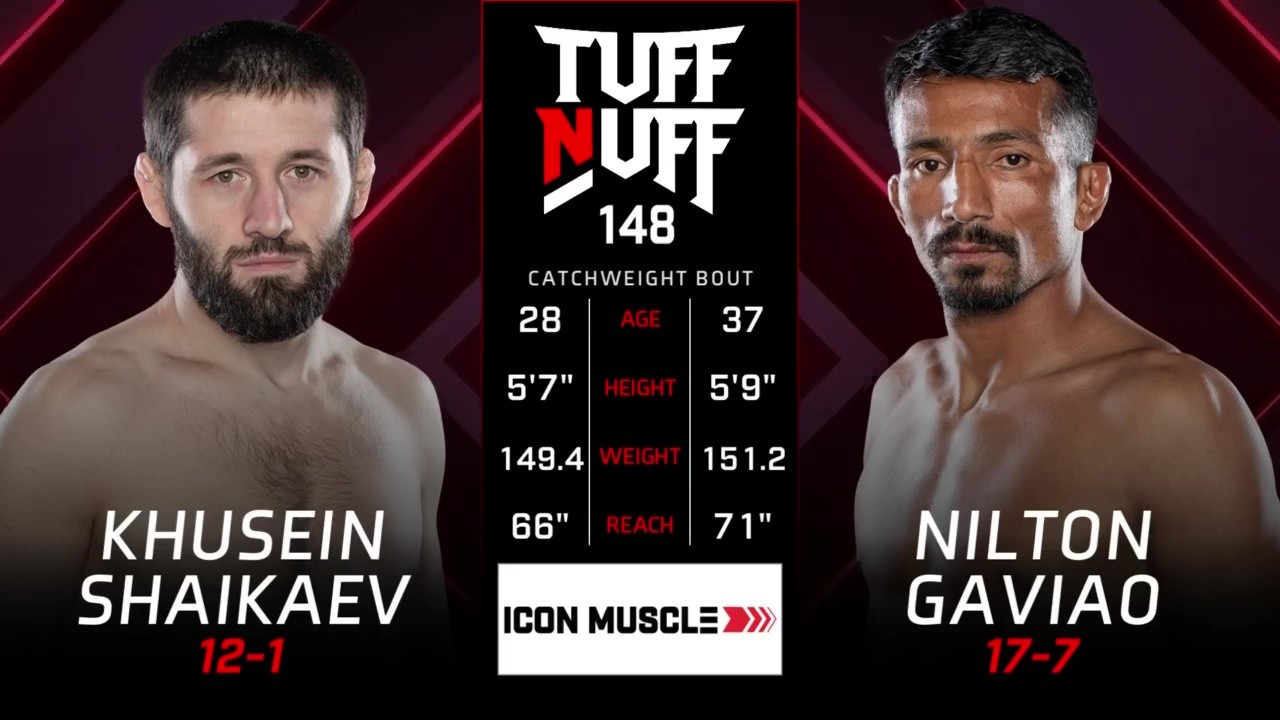 Tuff-N-Uff 148 - Khuseyn Shaykhaev vs Nilton Gavião - September 26, 2025