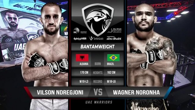 UAE Warriors 57 - Vilson Ndregjoni vs Wagner Noronha - January 17, 2025