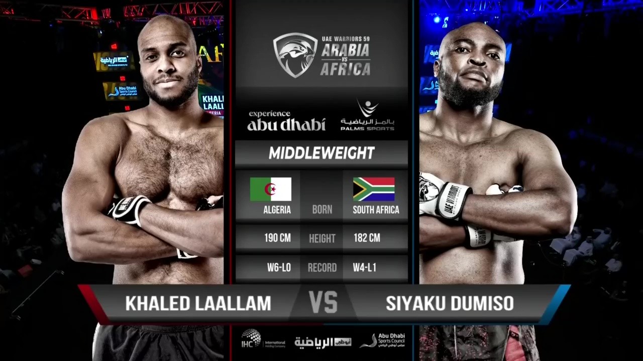 UAE Warriors 59 - Khaled Laallam vs Siyaku Dumiso - June 12, 2025