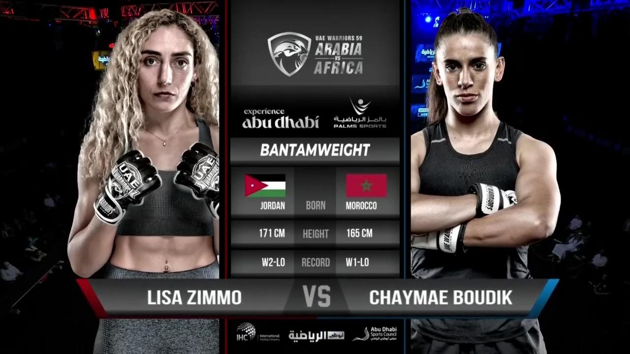 UAE Warriors 59 - Lisa Zimmo vs Chaymae Boudik - June 12, 2025