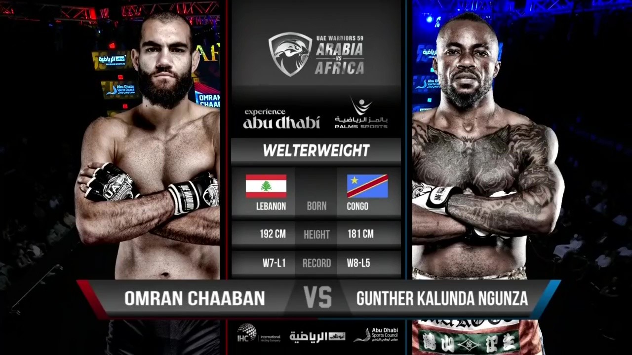 UAE Warriors 59 - Omran Chaaban vs Gunther Kalunda Ngunza - June 12, 2025
