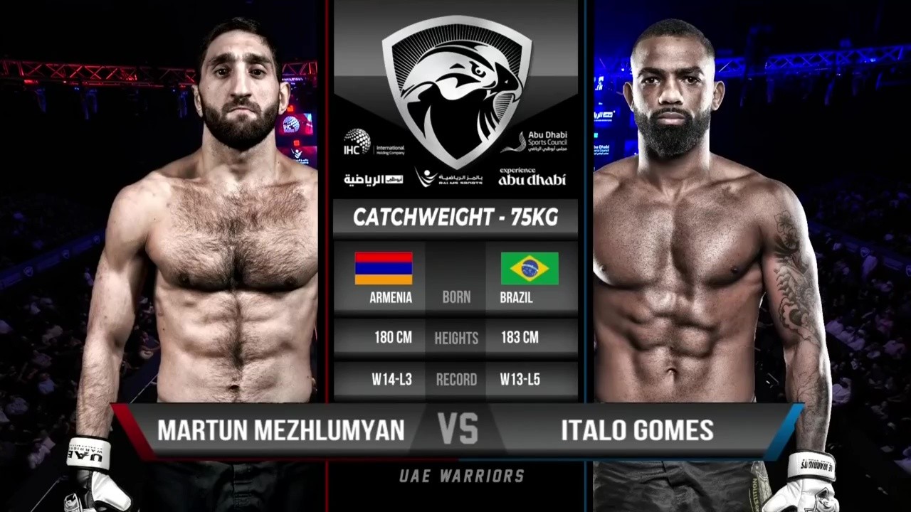 UAE Warriors 60 - Martun Mezhlumyan vs Italo Gomes - June 13, 2025