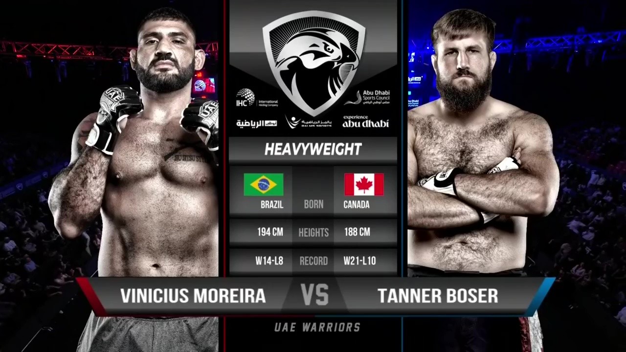 UAE Warriors 60 - Tanner Boser vs Vinicius Moreira - June 13, 2025