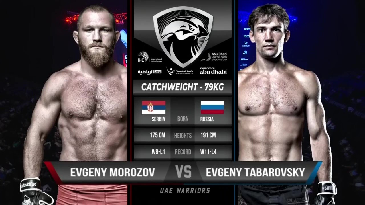 UAE Warriors 61 - Evgeny Morozov vs Evgeny Tabarovsky - July 23, 2025