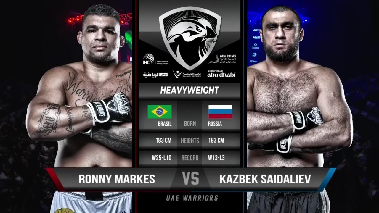 UAE Warriors 61 - Kazbek Saidaliev vs Ronny Markes - July 23, 2025