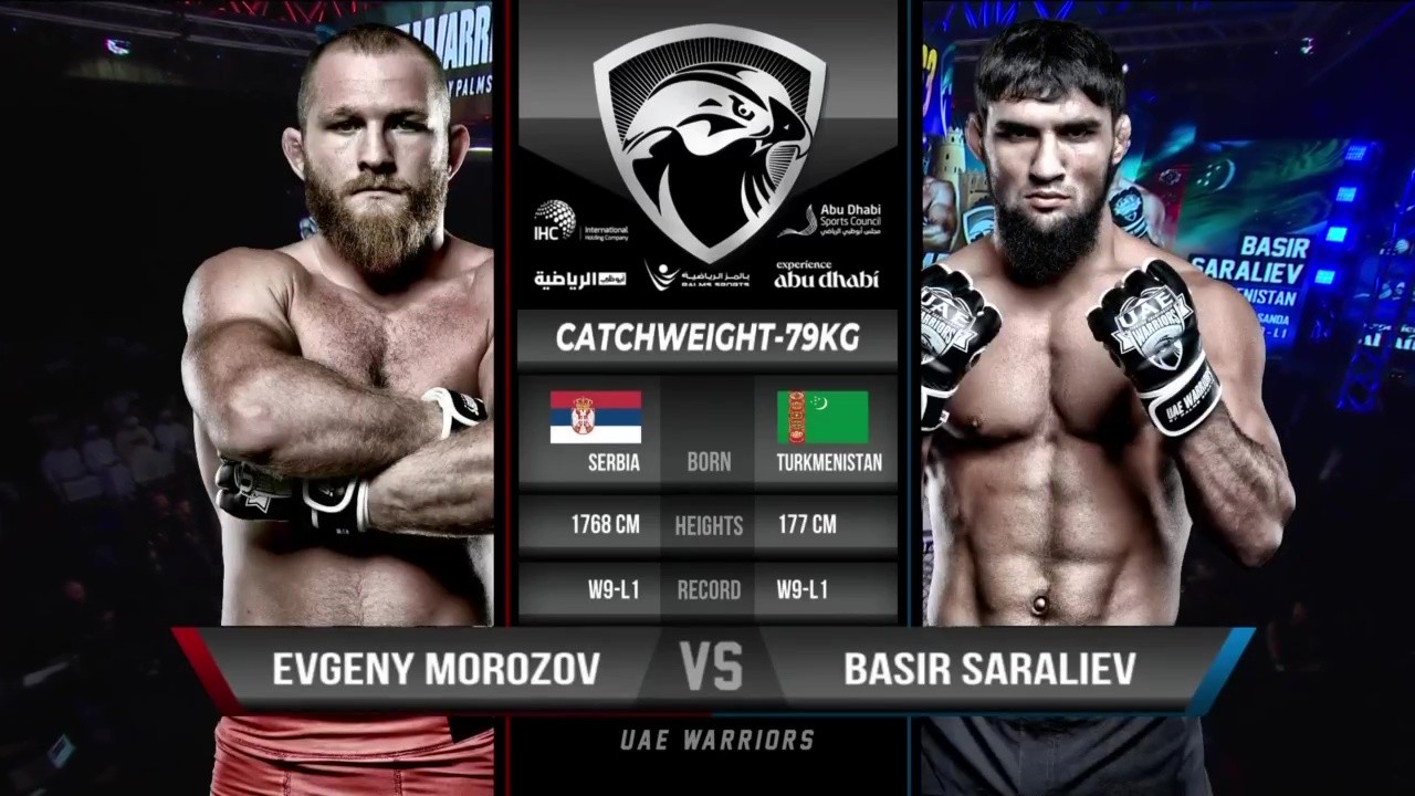 UAE Warriors 63 - Basir Saraliev vs Evgeny Morozov - September 10, 2025