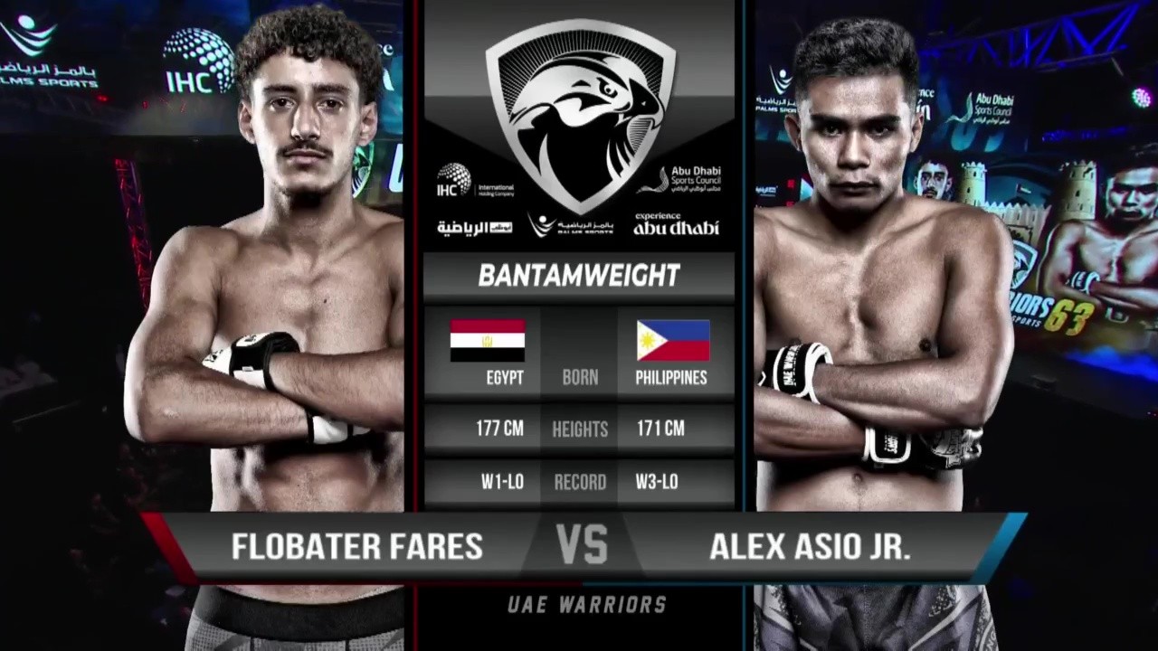 UAE Warriors 63 - Flobater Fares vs Alex Asio Jr. - September 10, 2025