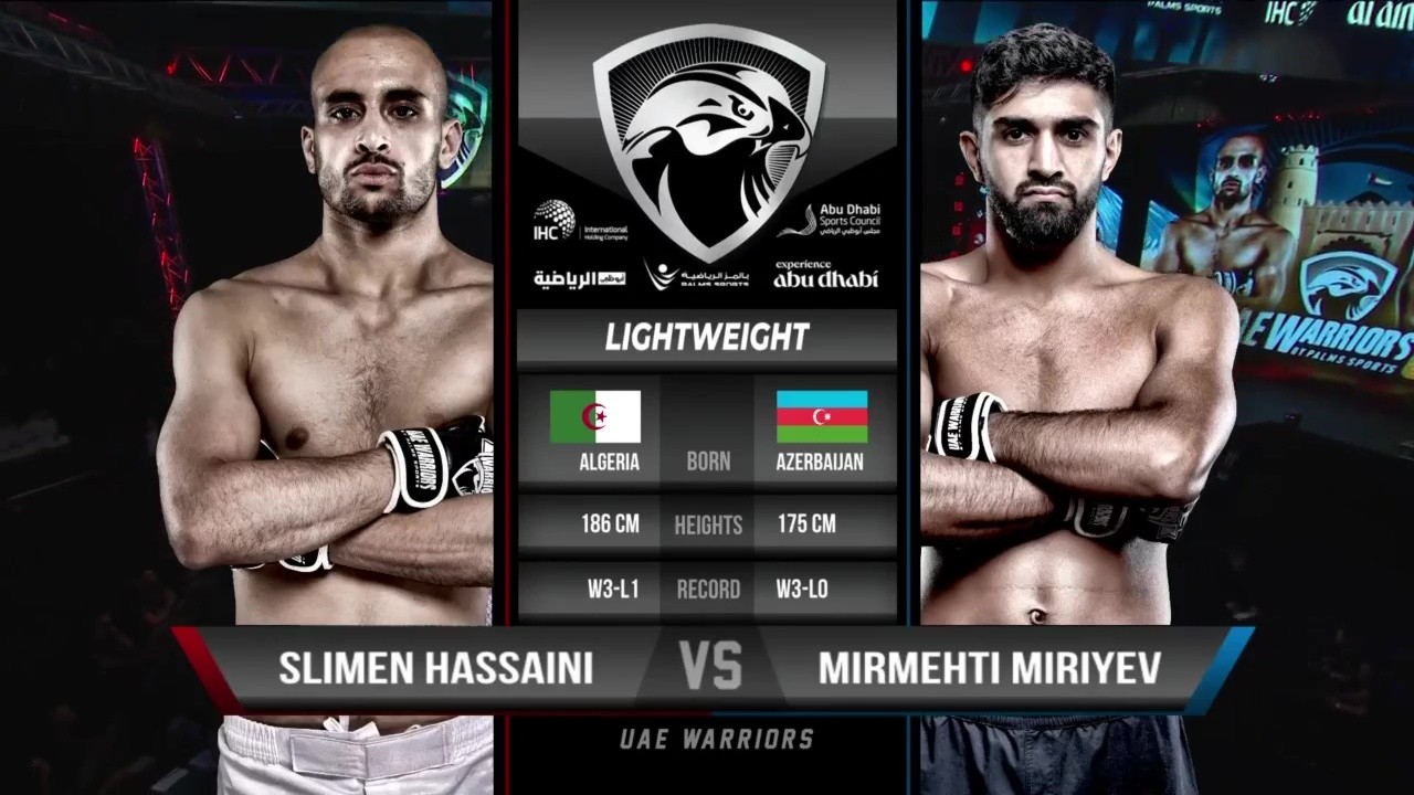 UAE Warriors 63 - Slimen Hassaini vs Mirmehti Miriyev - September 10, 2025