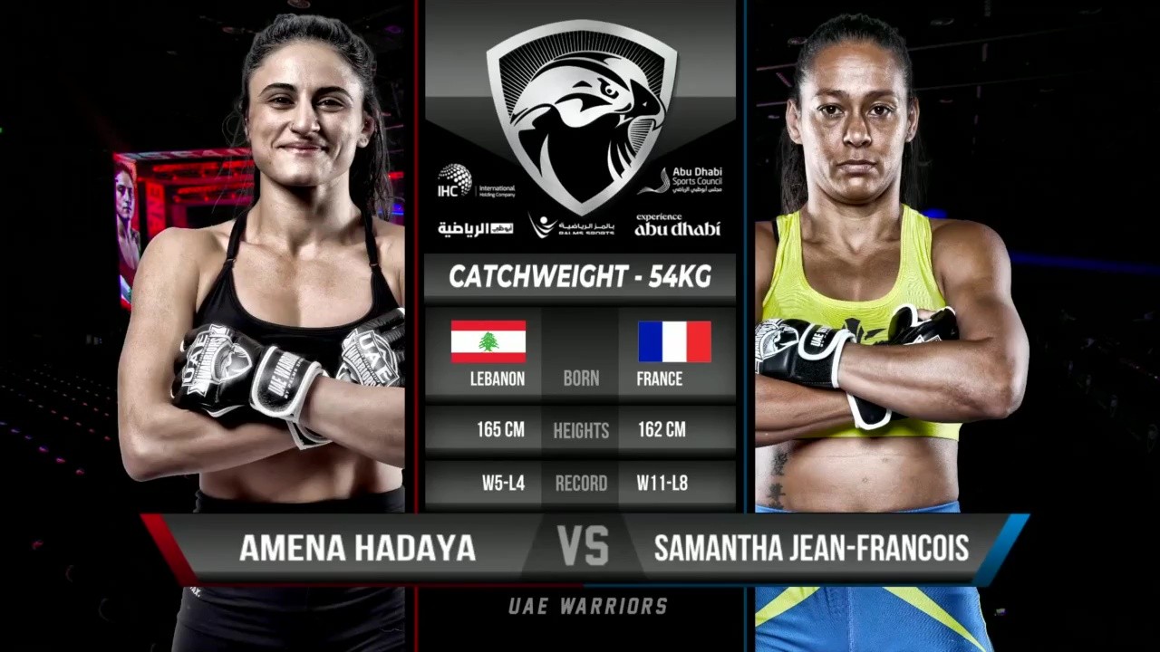 UAE Warriors 64 - Amena Hadaya vs Samantha Jean-Francois - October 22, 2025