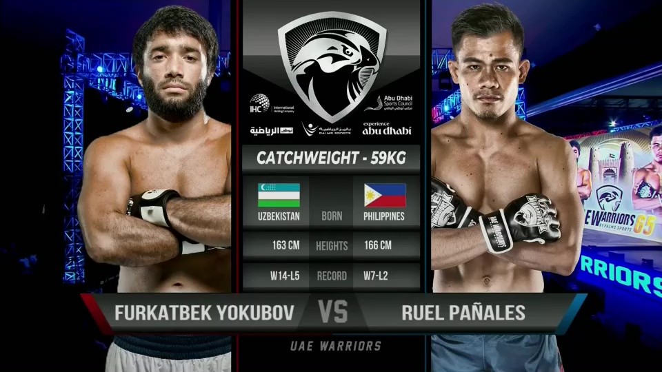 UAE Warriors 65 - Furkatbek Yokubov vs Ruel Pañales - November 15, 2025