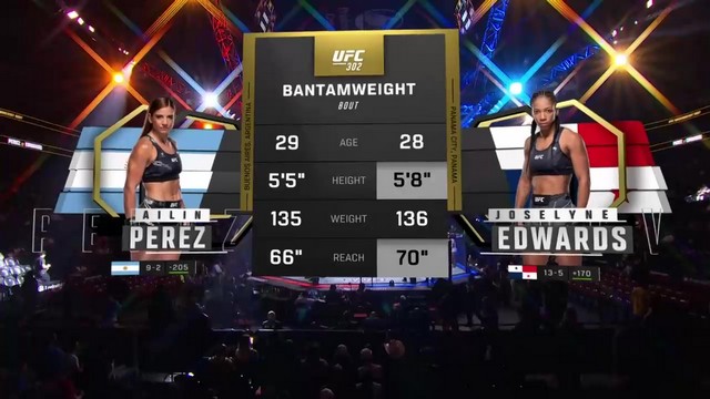 UFC 302 - Joselyne Edwards vs Ailin Perez - JUNE 1, 2024